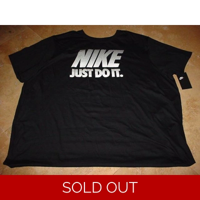 Nike Classic Graphic Futura Block Logo Tee Black 4XL